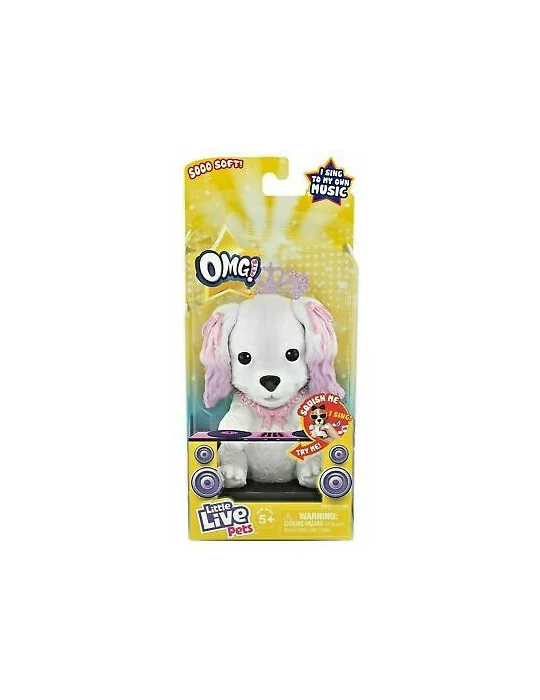 Little Live Pets OMG spievajúci psík bielo ružový