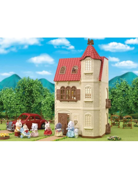 Sylvanian Families 5400 Dom s vežou a červenou strechou