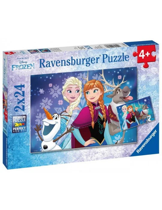 Ravensburger 09074 Puzzle Disney Ľadové kráľovstvo 2x24 dielikov