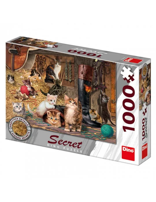 Dino 53265 Puzzle 1000 dielov Mačičky secret collection