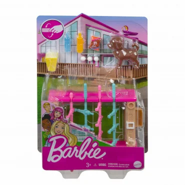 Mattel GRG75 Barbie mini herný set s maznáčikom Stolný futbal so psíkom