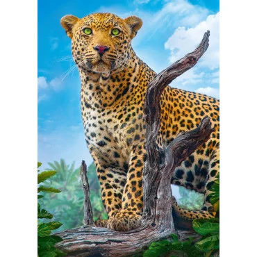 Trefl 37332 Puzzle 500 dielov Divoký leopard