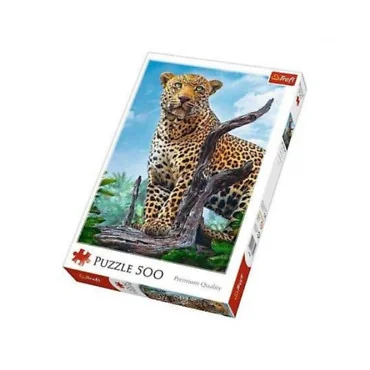 Trefl 37332 Puzzle 500 dielov Divoký leopard