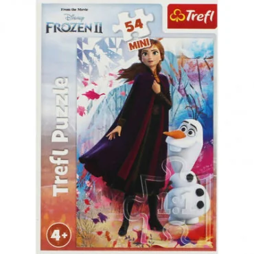 Trefl 19638 Puzzle Mini 54 dielov Frozen 2 - Anna s Olafom