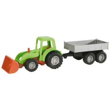 Lena 01240 Mini Compact traktor s prívesom