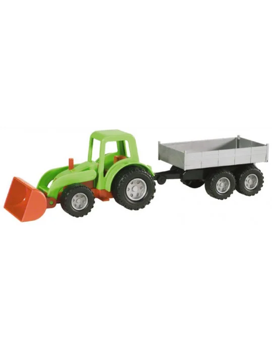 Lena 01240 Mini Compact traktor s prívesom