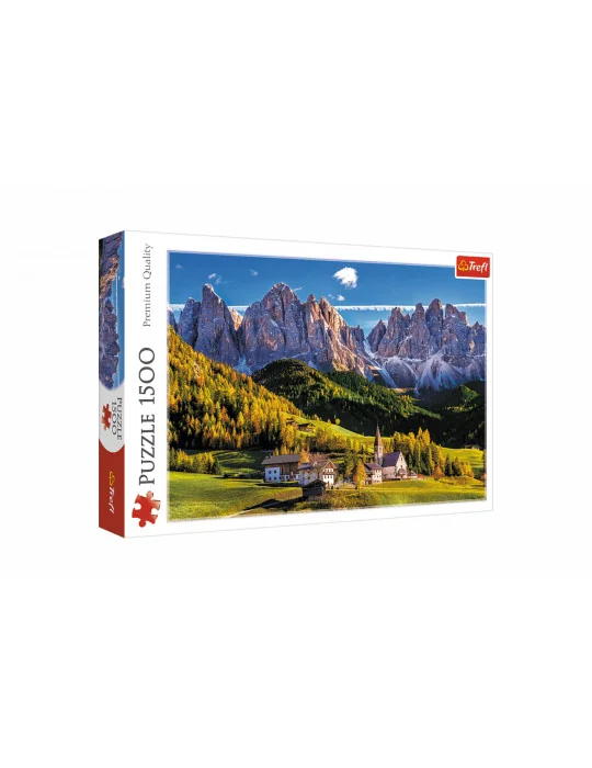 Trefl 26163 Puzzle 1500 dielov Alpské vrchy Val di Funes Valley