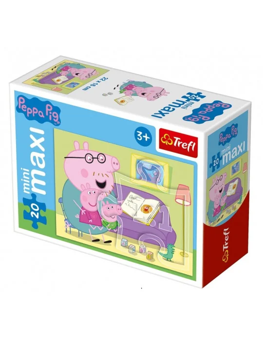 Trefl 21000 Puzzle Mini Maxi 20 dielov Peppa Pig rozprávka na dobrú noc