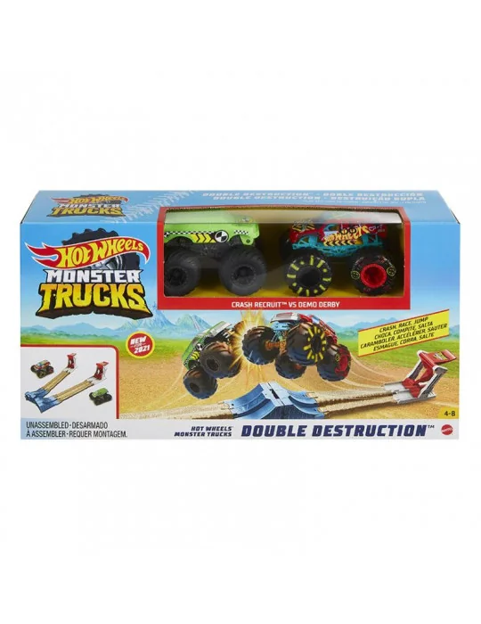 Mattel GYC80 Hot Wheels® Monster Trucks Dvojitá deštrukcia herný set