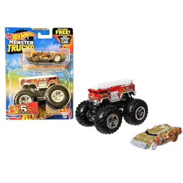 Mattel GRH81 Hot Wheels® Monster Trucks v mierke 1:64 s angličákom 5 Alarm