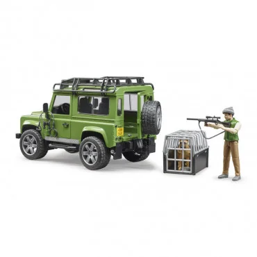 Bruder 02587 terénne auto Land Rover Defender s figúrkou a so psom