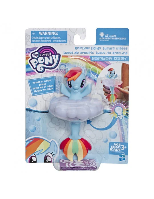 Hasbro E5108 My Little Pony svietiaci poník do vody Rainbow Dash