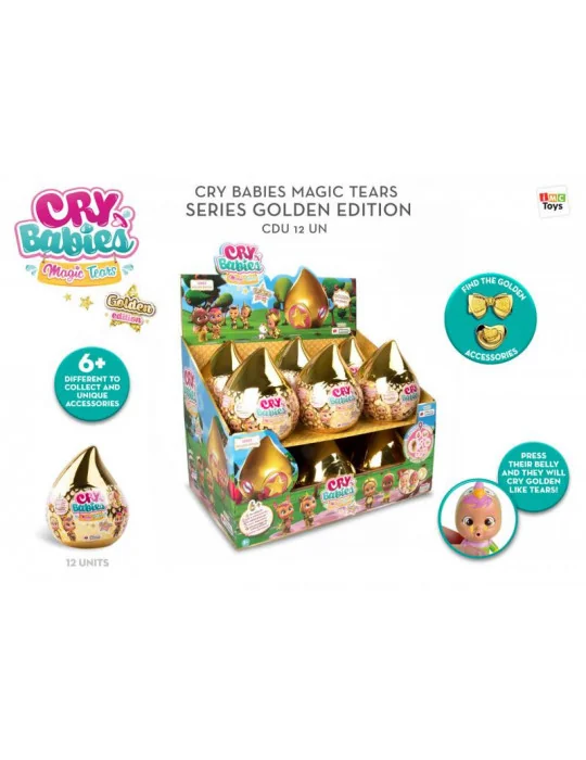 Tm toys IMC093348 Cry babies magic tears bábika Magické slzy zlatá edícia