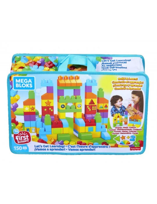 Mattel FVJ49 Mega Bloks Vrece plné vzdelávania 150 dielov