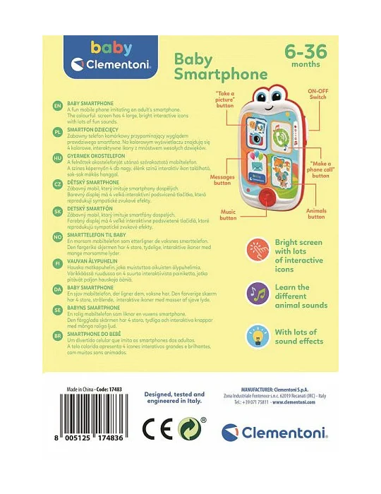 Clementoni 17483 Môj prvý smartphone