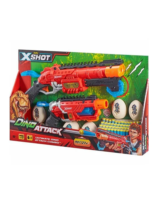 X-Shot Dino Attack - Combo Pack két fegyveres szett