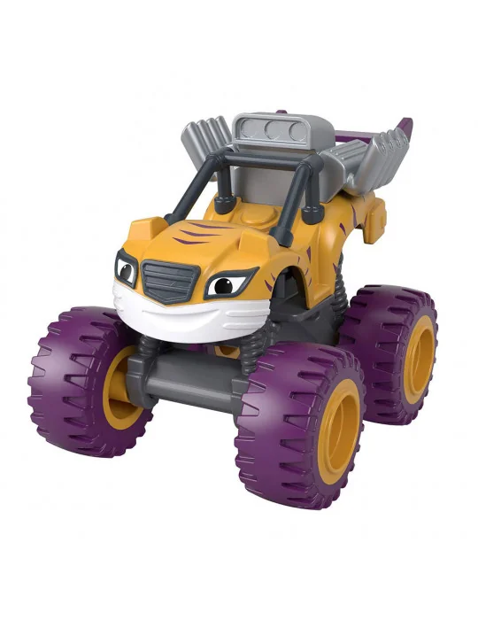 Mattel CGF20-GWX79 Nickelodeon Blaze a Superautíčka Monster Engine Stripes metallic pretekárske auto