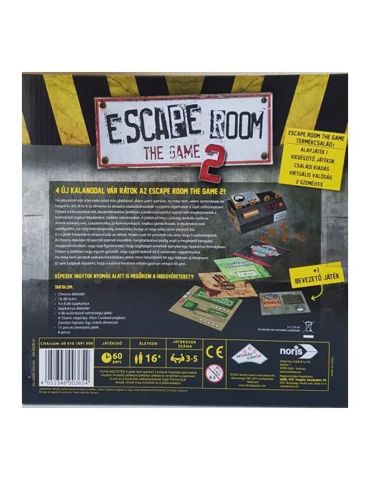 NOris Escape Room: The Game 2.0 szabadulós társasjáték