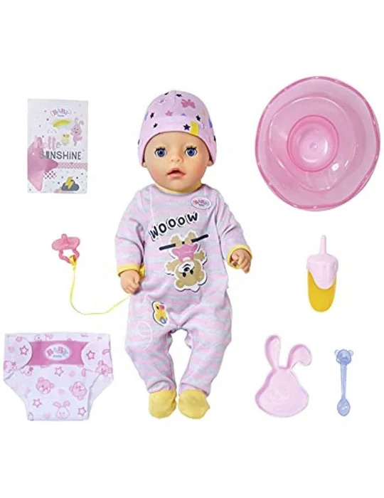 Zapf Creation 831960 Baby Born Little Soft Touch Dievčatko 36 cm so 7 živými funkciami a príslušenstvom
