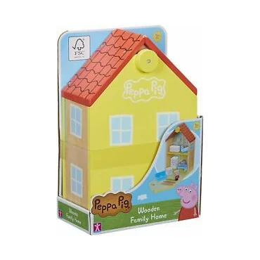 Peppa Pig - Drevený domček s figúrkou