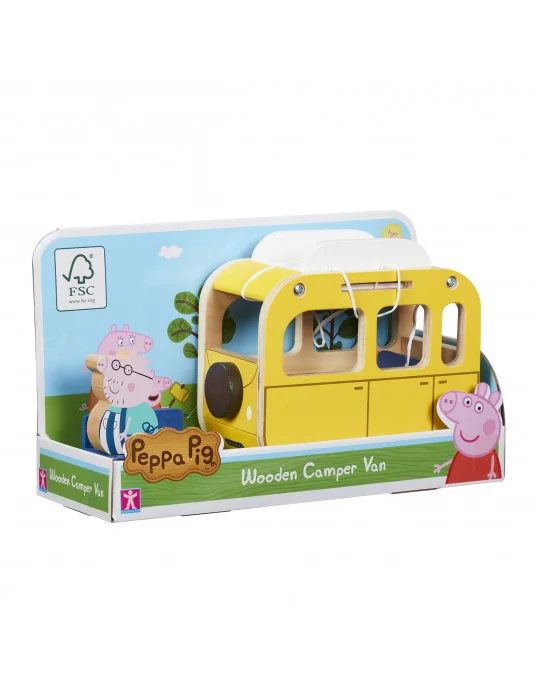 Peppa Pig Drevený karavan s figúrkou 