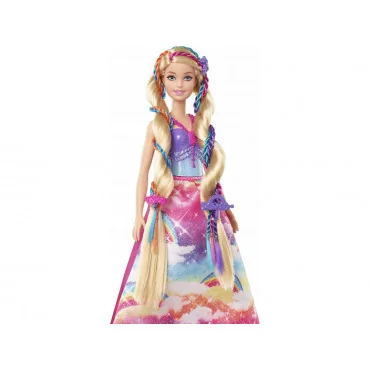 Mattel GTG00 Barbie Princezná s farebnými vlasmi herný set