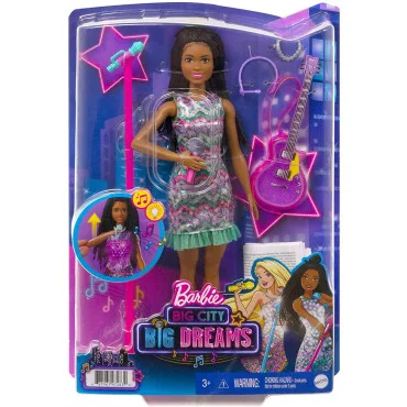 Mattel GYJ24 Barbie Big City Big Dreams - Brooklyn Karaoke bábika
