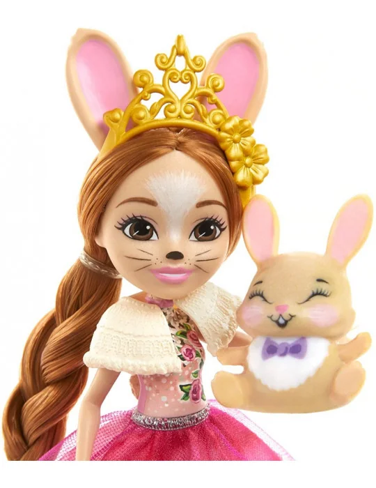 Mattel GJX43-GYJ08 Enchantimals Royal Rodinka Zajačia bábika Brystal Bunny s králikmi