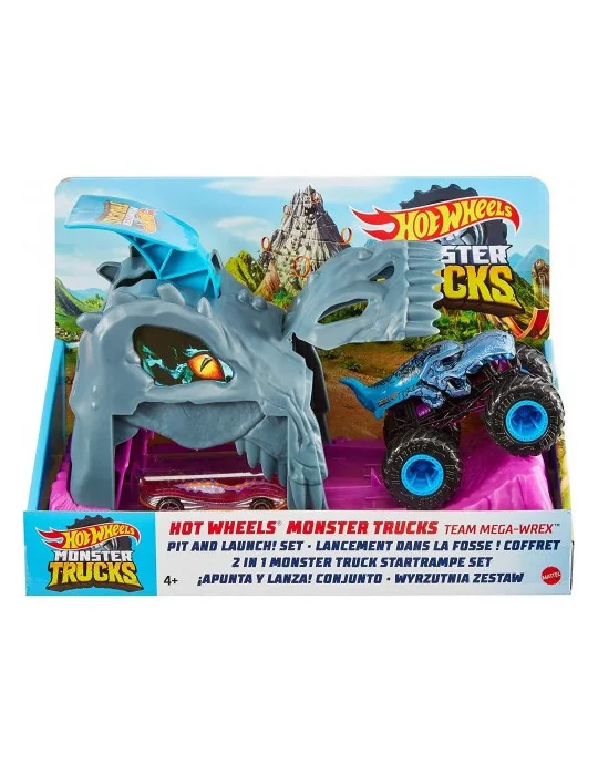 Hot Wheels Monster trucks pretekársky herný set Mega-Wrex