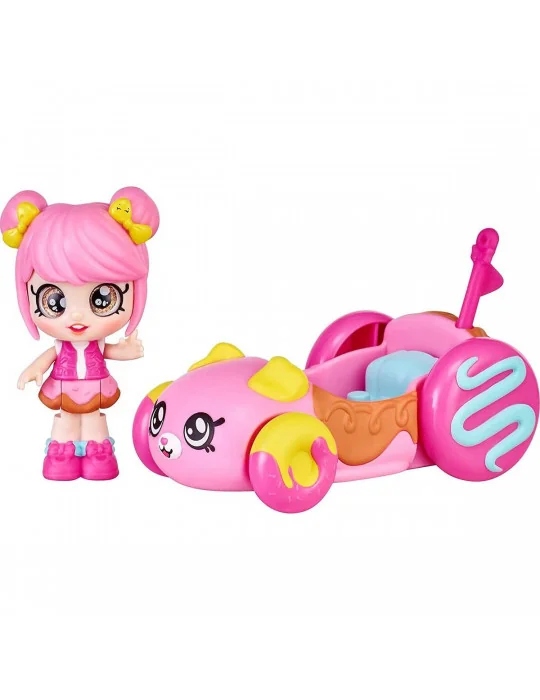TM Toys Kindi Kids Mini bábika Donatiny s autom