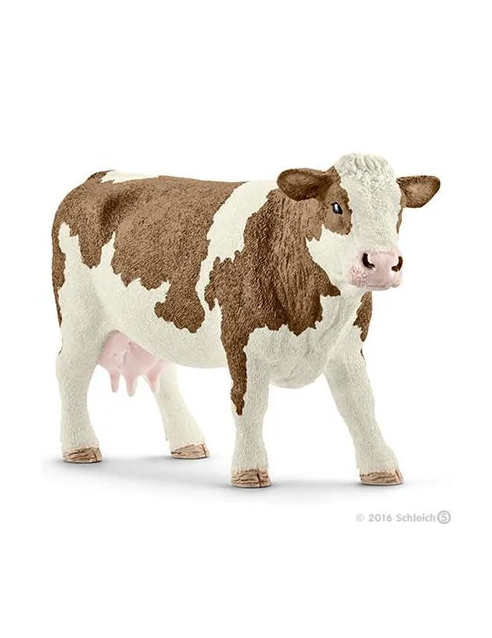 Schleich 13801 domáce zvieratko simentálsky dobytok krava