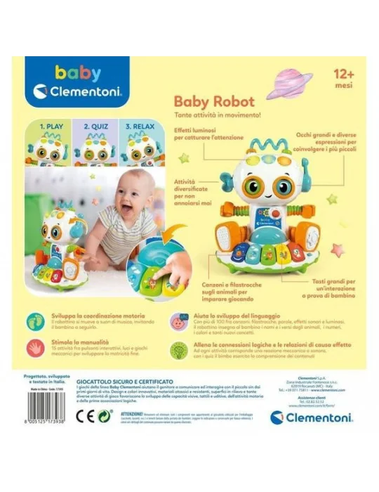 Clementoni 50185 Baby robot - interaktív robot babáknak