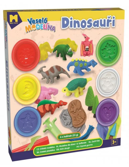 Veselá modelína dinosaury