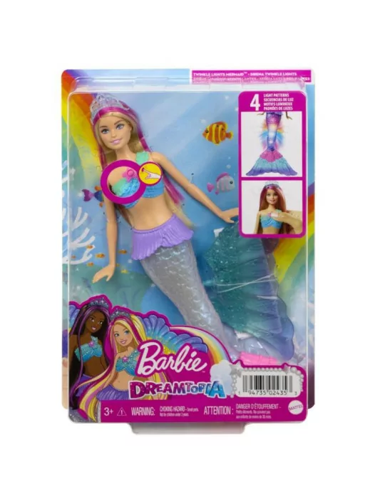 Mattel HDJ36 Barbie Blikajúca Morská panna blondínka