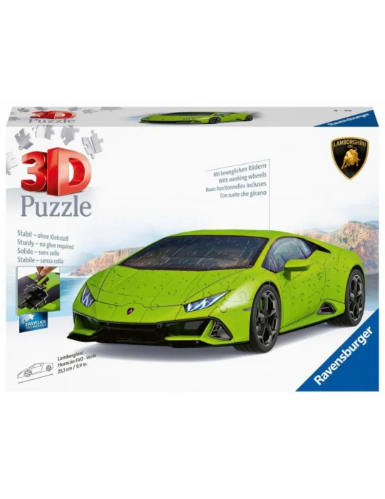 Ravensburger 11299 Puzzle 3d Lamborghini Huracán Evo zelené 140 dielikov