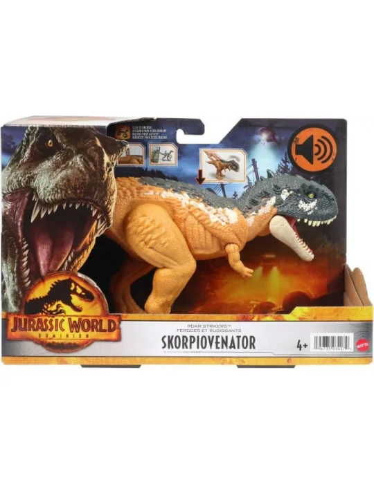 Mattel HDX17 Jurassic World Dinosaurí útok Skorpiovenator so zvukom