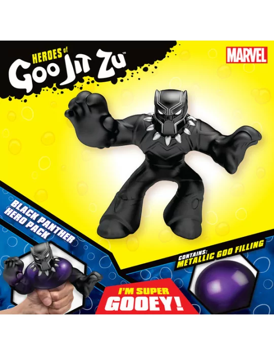 Heroes of Goo Jit Zu nyújtható figura Marvel hősök Fekete Párduc - Black Panther