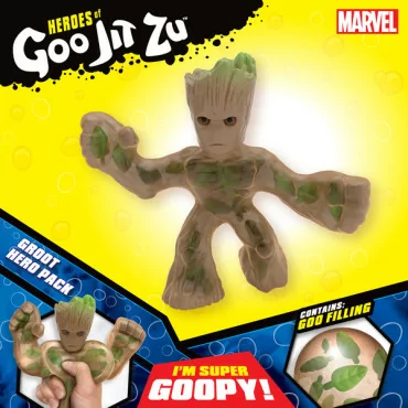 Heroes of Goo Jit Zu nyújtható figura Marvel hősök Groot