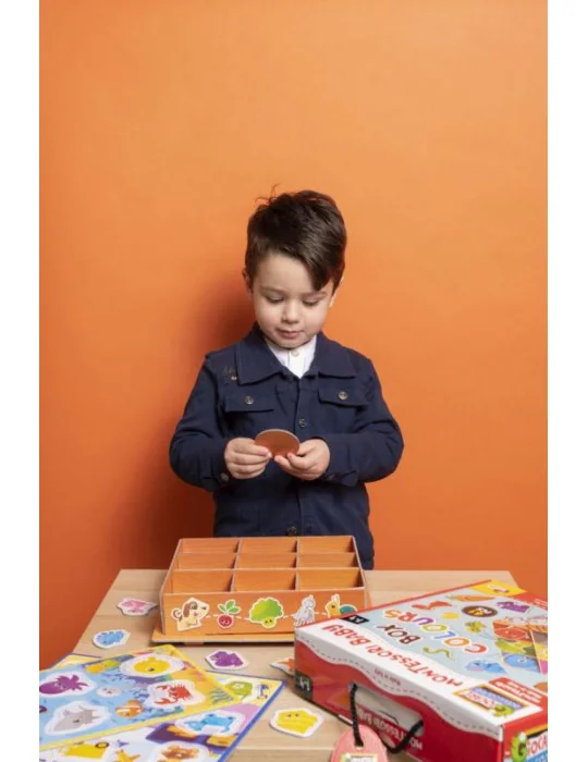 Lisciani 92765 Montessori Baby Box - Farby