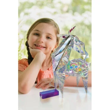 Mac toys Svietiace origami jednorožec