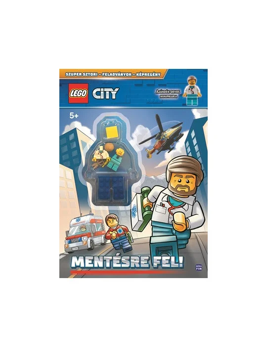 Móra Könyvkiadó - LEGO City - Mentésre fel! - Ajándék orvos minifigura! - Szuper sztori - Feladványok - Képregény