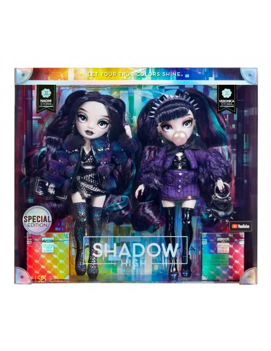 MGA Rainbow High Shadow High Tajomné bábiky Special Edition Twins Naomi a Veronica Storm
