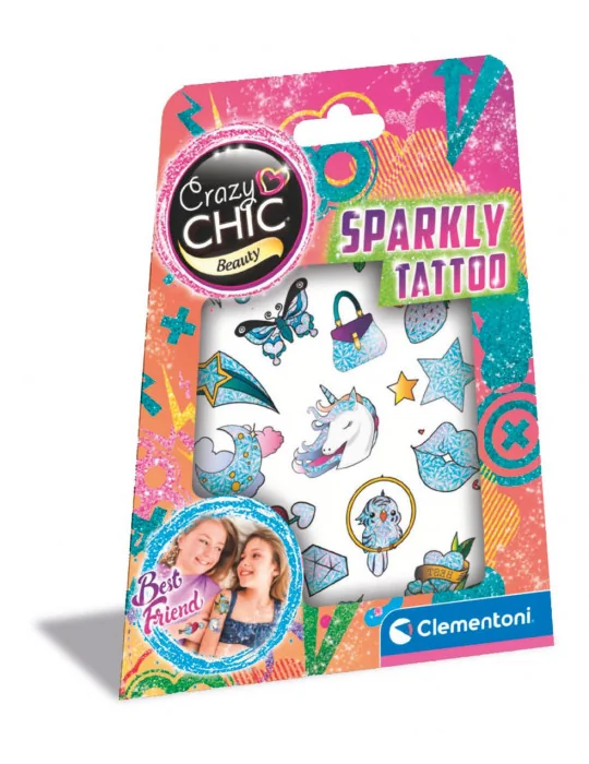 Clementoni 18120 Crazy CHIC - Trblietavé tetovanie