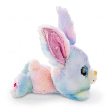 NICI 46922 Glubschis plyš Zajačik Rainbow Candy ležiaci, 15 cm