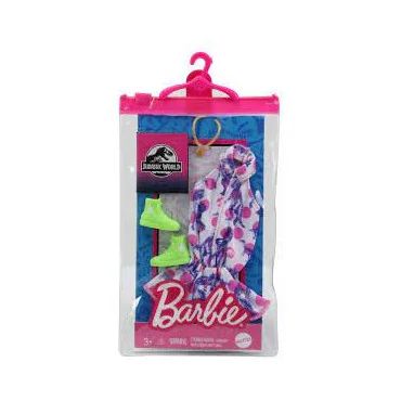 Mattel GWF05-GRD45 Barbie oblečenie Jurassic world bodkované