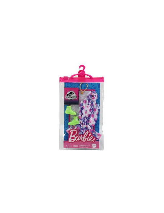 Mattel GWF05-GRD45 Barbie oblečenie Jurassic world bodkované
