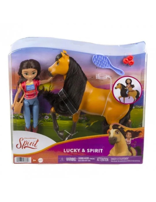 Mattel HHL11 Spirit Bábika s koňom Lucky a Spirit