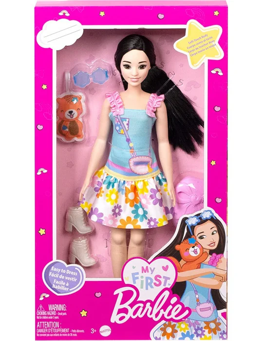 Mattel HLL22 Barbie Moja prvá bábika - čiernovláska s líškou