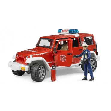 Bruder 02528 požiarnické auto Jeep Wrangler s figúrkou