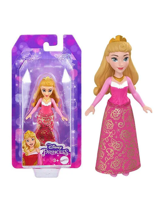 Mattel HLW69 Disney Princess malá bábika princezná Aurora - Šípková Ruženka